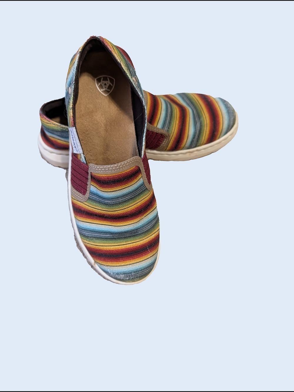 Ariat Women's Colorful Stripe Slip-On Shoes - Picture 2 of 8